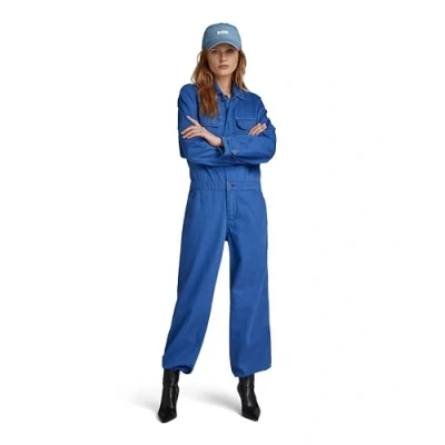 Image of G Star RAW Womens Painter Overall Jumpsuit Navy Size Large