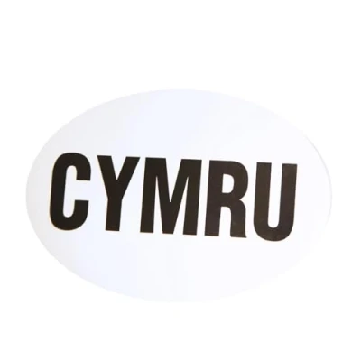 Image of W4 Caravan Motorhome Car CYMRU sticker Large Oval