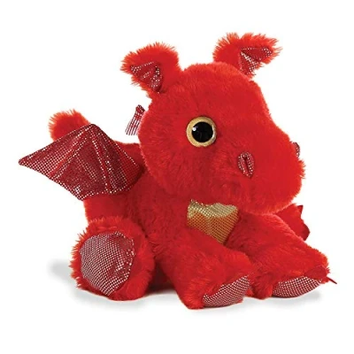 Image of Aurora, 60858, Sparkle Tales, Sizzle Dragon, 12In, Soft Toy, Red