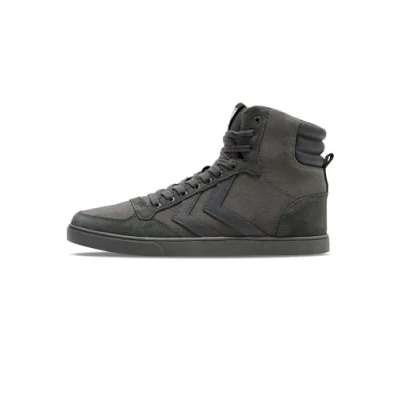 Image of Hummel Slimmer Stadil Tonal Hightop trainers, Size: 6, Grey