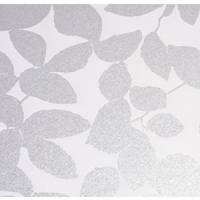 Image of Venilia Window Film Static Vitrostatic Leaf (No Phthalates 45 cm x 1 mm 5 m 53016 Adhesive Vinyl Film, 150 Transparent