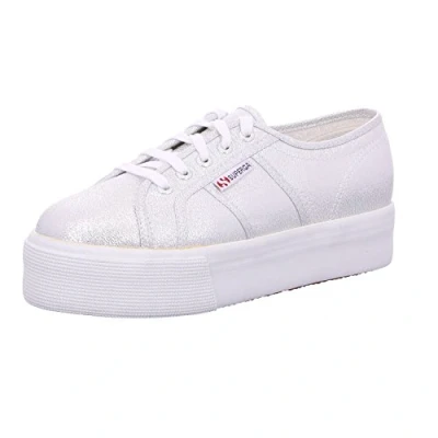 Image of Superga Women&#039;s 2790 lamew Sneaker, Gold, 8 UK