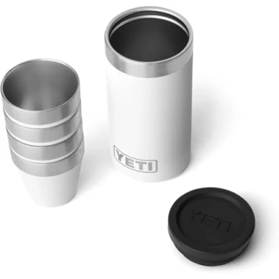 Image of YETI Rambler Shot Glasses with Carrying Case, White