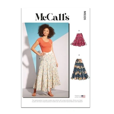 Image of McCall&#039;s M8326ZZ Misses&#039; Skirts ZZ (L XL XXL)