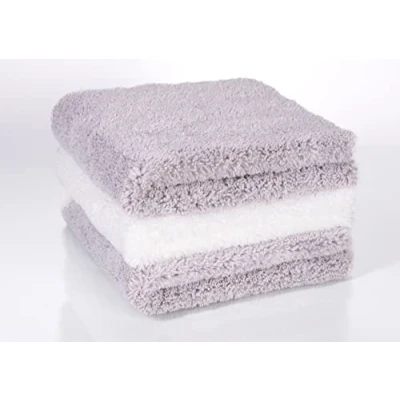 Image of Glart 3 Piece Set of Microfibre Cloths for High Gloss Kitchens, Cloth Kitchen Cupboard, Doors Lacquered Surface Cleaner, Towel, Ultrasonically Cut, 40 x cm