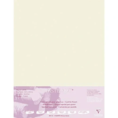 Image of Clairefontaine Ref 96166C Pastelmat Card Sheets (Pack of 5 Sheets) 360gsm 50 x 70cm Sand Colour Specially Formulated For Use With Pastels