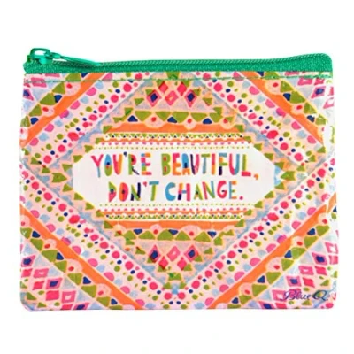 Image of Blue Q Coin Purse Beautiful Dont Change