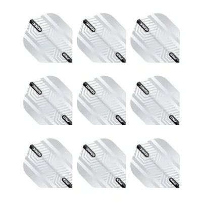Image of RED DRAGON Hardcore Ionic White Dart Flights 3 sets Per Pack (9 in total)
