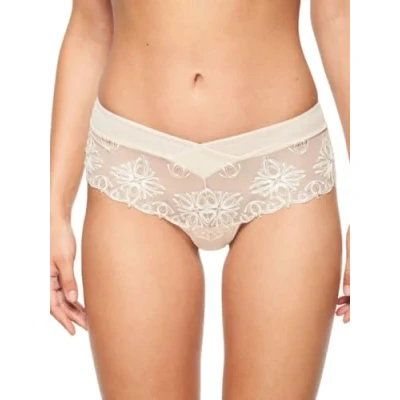 Image of Chantelle Womens Champs Elysees Brazilian Beige Nylon Size Small