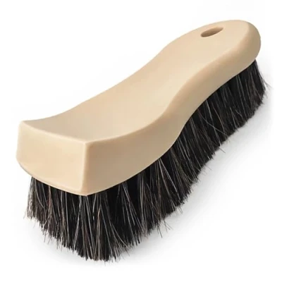 Image of YeewayVeh Long Bristle Horse Hair Brush for Leather, Versatile Leather Cleaning Car Interior Seat, Carpet, Upholstery, Furniture and Shoes