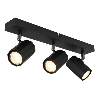 Image of James Ceiling Spotlight Bar Matt Black 3x GU10