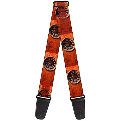 Image of Buckle Down Guitar Strap Danger Gauge 2 Inches Wide
