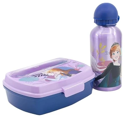 Image of Stor Urban Starter Set with 400 ml Aluminium Bottle and Lunch Box Cutlery Frozen Trust The Journey