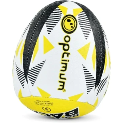 Image of Optimum Rugby Bounce Back Solo Skills Ball Balanced, Responsive, Accurate Handling &amp; Kicking Top Performing Rebound for Pro Training 2 Ply, 410g (size 4)