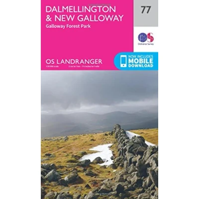 Image of Landranger 77 Dalmellington &amp; New Galloway, Galloway Forest Park Map With Digital Version