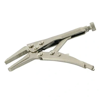 Image of Silverline Self Locking Long Nose Pliers 125mm