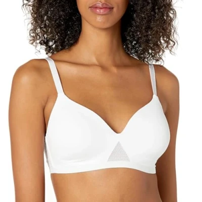 Image of Hanes Women&#039;s Padded Bra, White, S