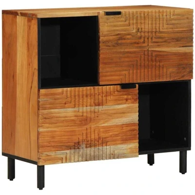 Image of vidaXL Sideboard 80x33x75 cm Solid Wood Acacia
