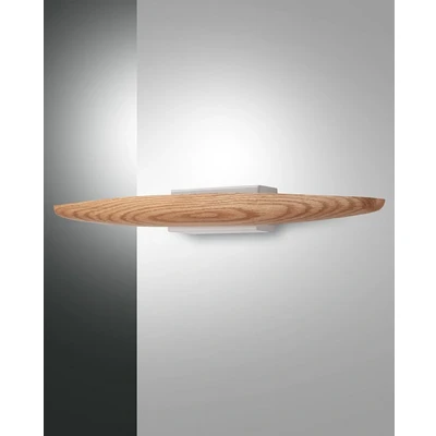 Image of Ribot Integrated LED Wall Light Oak Glass