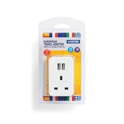 Image of Status European USB Travel Adaptor (3 Pack)