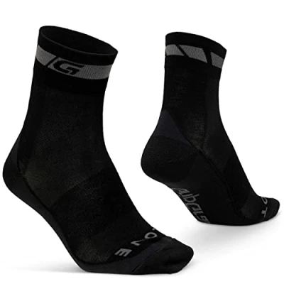 Image of GripGrab Merino Wool Regular Cut Cycling Socks Single &amp; Multi Pack Box of 1 and 3 Pairs Breathable Bicycle Sports