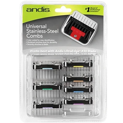 Image of Andis combs game raised stainless steel pieces 8