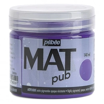 Image of PEBEO Mat Pub, Cobalt Violet, 140ml