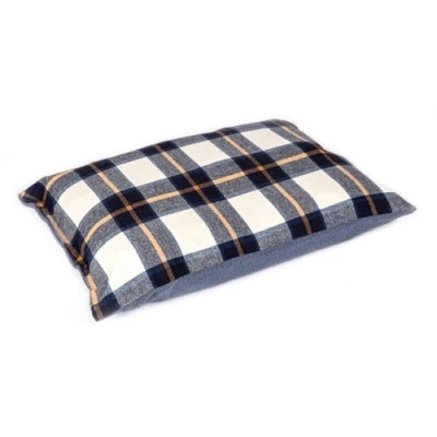 Image of Danish Design Navy Bowmore Brushed Check Reversible Deep Duvet Cover Medium (Cover Only)