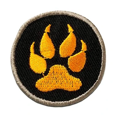 Image of Wolf paw Claw Iron on Patches Adhesive Emblem Stickers Appliques, Size: 1.42 x inches