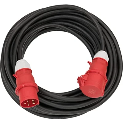Image of Brennenstuhl CEE extension cable IP44 25m black H07RN F 5G4,0 5 pin