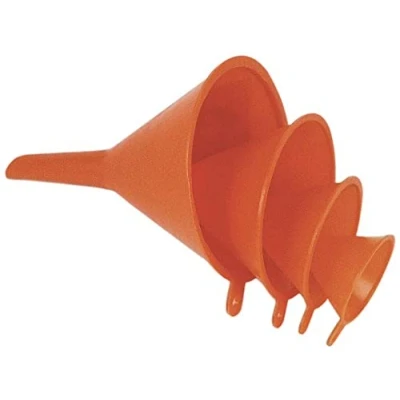 Image of Mannesmann Plastic Funnel Set of 4 Pairs 50/75/100/125 mm/4 m 455