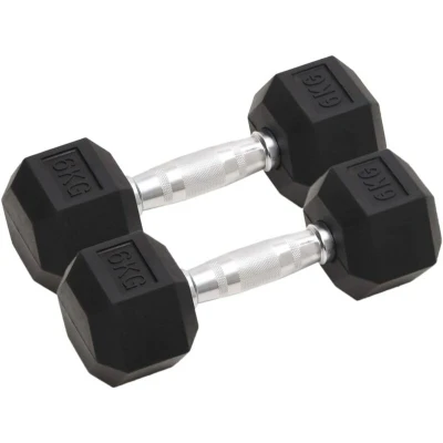 Image of vidaXL Dumbbells 2 pcs 12 kg Total Cast Iron
