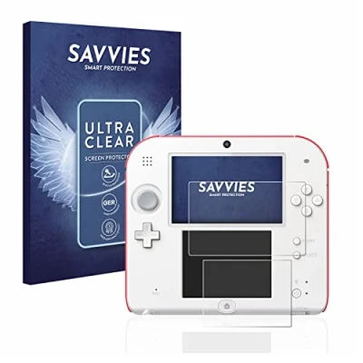 Image of Savvies 18 Pack Screen Protector compatible with Nintendo 2DS Protection Film Clear