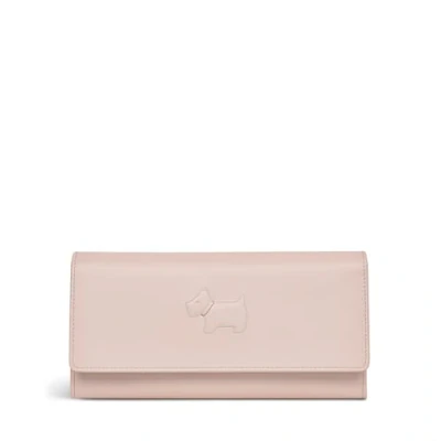 Image of Radley London Puffy Large Flapover Matinee Purse for Women, in Clay Pink Smooth Leather