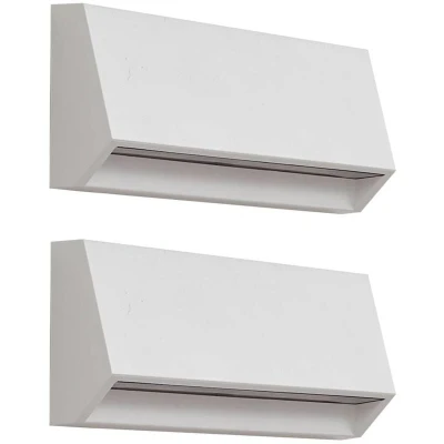 Image of Lindby LED outdoor wall light Appeso, length 22 cm, set of 2