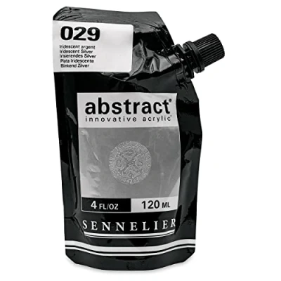 Image of Sennelier Abstract Innovative Acrylic Artist Paint Pouch 120ml (029 Iridescent Silver)
