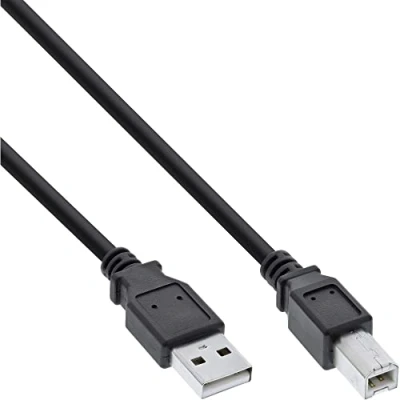 Image of InLine USB 2.0 Cable A to B Black 2 m