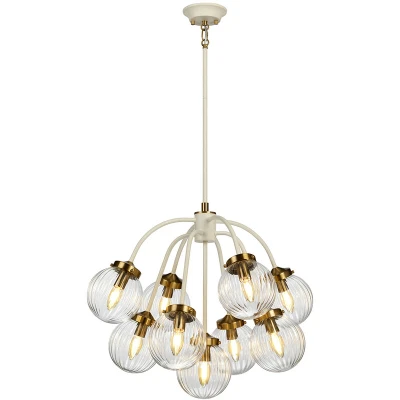Image of Cosmos 9 Light Pendant Globe Glass Shades