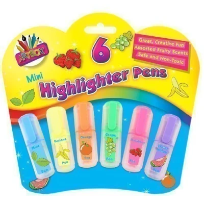 Image of Artbox 6 scented mini highlighter pens