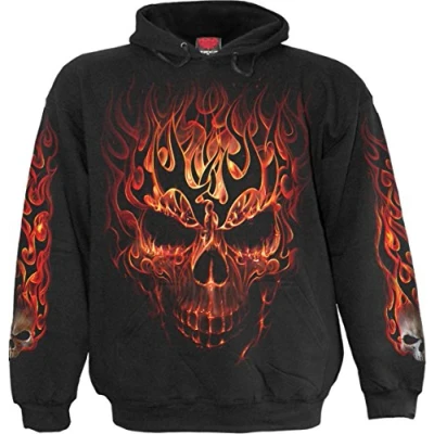 Image of Spiral Boys Skull Blast Kids Hoody Black XX Large