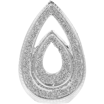 Image of Silver Sparkle Sculpture Ornament By Lesser &amp; Pavey