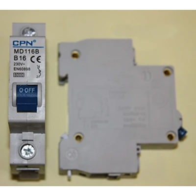 Image of Cudis MD116B 16A 6kA 1 Module SP Type B MCB