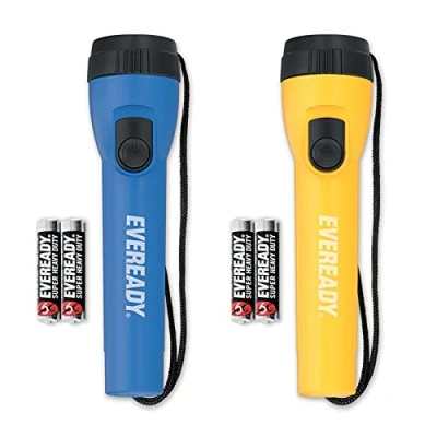 Image of Energizer Eveready LED Torch, Super Bright Flashlight for Outdoor Lights, Ideal Emergencies, Camping, Batteries Included, Pack of 2