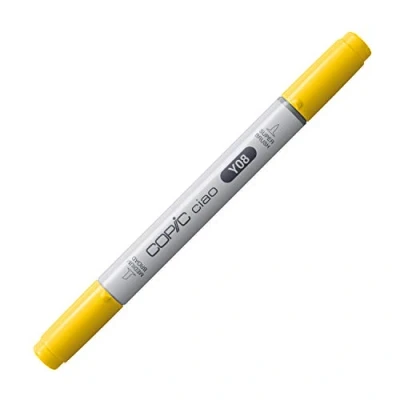 Image of COPIC Ciao Coloured Marker Pen (Y 08) Acid Yellow, For Art &amp; Crafts, Colouring, Graphics, Highlighter, Design, Anime, Professional Beginners, Supplies Colouring Books