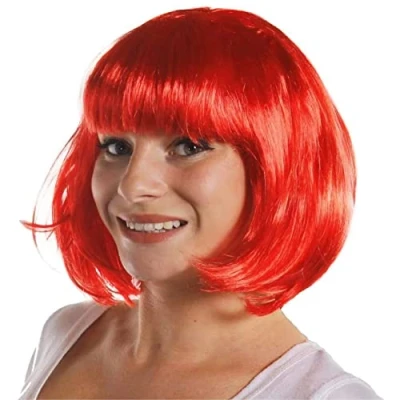 Image of Ilovefancydress Adults Thick Quality Bob Wig 20s Style Party Cosplay Short (Red)