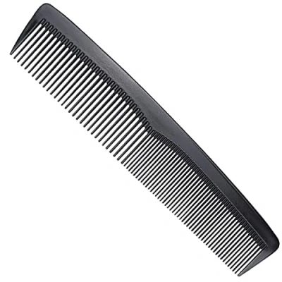 Image of 1Piece 19cm Comb, Hair Fine Tooth Curl Combs for Men, Pocket Combs, Medium and Tooth, Professional Hairdressing Carbon Fibre Anti Static Heat Resistant(Black)