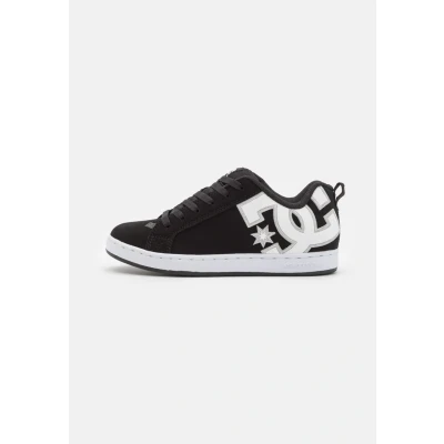 Image of DC Shoes Court Graffik Trainers black, Women&#039;s, Size: 8, Black Leather and textile