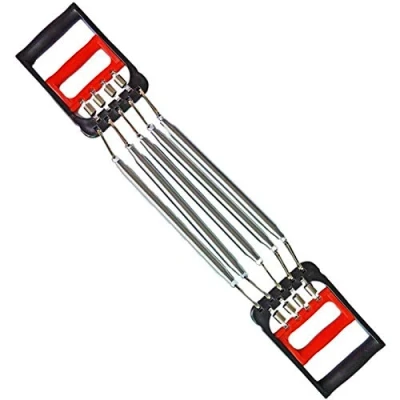 Image of Auoeer Fitness Chest Expander For Man Bullworker Gripper Arm Pull Bar Weight Exerciser With 5 Springs