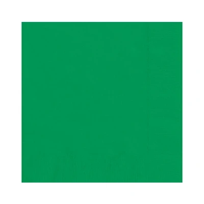 Image of Vibrant Emerald Green Luncheon Napkins (16cm) 20 Count Premium Disposable for Parties and Events