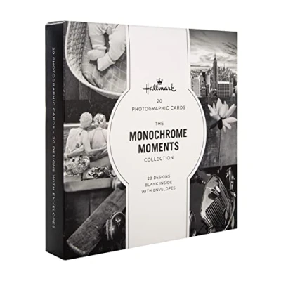 Image of Hallmark Gallery Blank Cards Multipack of 20 in Monochrome Photographic Designs